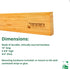 Heavy Duty 15" Bamboo Knife Magnetic Strip - Wall Mounted Holder with 6 Dual-Magnet Zones