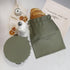 Set KIBAGA Beautiful Linen Bread Bag and Proofing Cover For Homemade Sourdough Bread - Keeps Your Loaf Fresh for Days