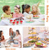 150 Pack 7 oz Clear Plastic Dessert Cups with Tasting Spoons, Appetizer Cups Yogurt Parfait Bowls with Spoons for Party