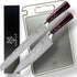 8 Inch Japanese Chef Knife | Razor Sharp High Carbon Stainless Steel Kitchen Knife | Damascus Pattern Professional