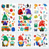 Naler Back to School Decorations Window Clings, 9 Sheets Glueless Static Double-Sided Stickers for Classroom
