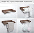 Wood-Paper-Towel-Holder-Under-Cabinet-Kitchen-Handmade - Wall Mounted/Adhesive No Drill Sturdy Roll Hanging Organizer