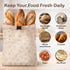 PURIME Beeswax Bread Bag Reusable Sourdough Bread Bags for Artisan Loaves Eco-Friendly, Washable & Sustainable Reusable