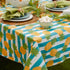 DII Flannel Backed Outdoor Vinyl Collection, Machine Washable Tablecloth, 60 x 120, Pineapple