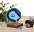 Hipiwe Adjustable Metal Arms Display Stand Easel with Wooden Base - Crystal Display Holder for Rocks, Gemstones,