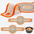 Silicone Bread Sling Dutch Oven - Non-Stick & Easy Clean Reusable Baking Mat, 2 Orange Set for Dough