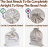 KYWJP 3 Pack Bread Bags for Homemade with Inner Lining, Linen Sourdough Reusable Bread Bags for Homemade Bread