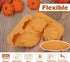 Webake Pumpkin Cake Mold, Silicone 3D Pumpkin Cupcake Pan for Baking Dessert, 2 PCS