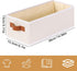 Small Storage Basket 3-Pack, Foldable Open Storage Bins with Handles, Fabric Storage Containers, Beige, 15 x 6 x 5 In