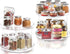 2 9.25Inch 360 Tier Lazy Susan Bathroom Organizer, Clear Rotating Makeup Organizer for Vanity, Skincare Organizers