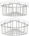 SMARTAKE 2-Pack Corner Shower Caddy Deep Basket Design, SUS304 Stainless Steel, Wall