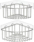 SMARTAKE 2-Pack Corner Shower Caddy Deep Basket Design, SUS304 Stainless Steel, Wall
