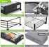 2-Pack 60L Beborxue Under Bed Storage with Wheels, Under the Bed Storage Containers with Lids, XXL Under Bed Shoes