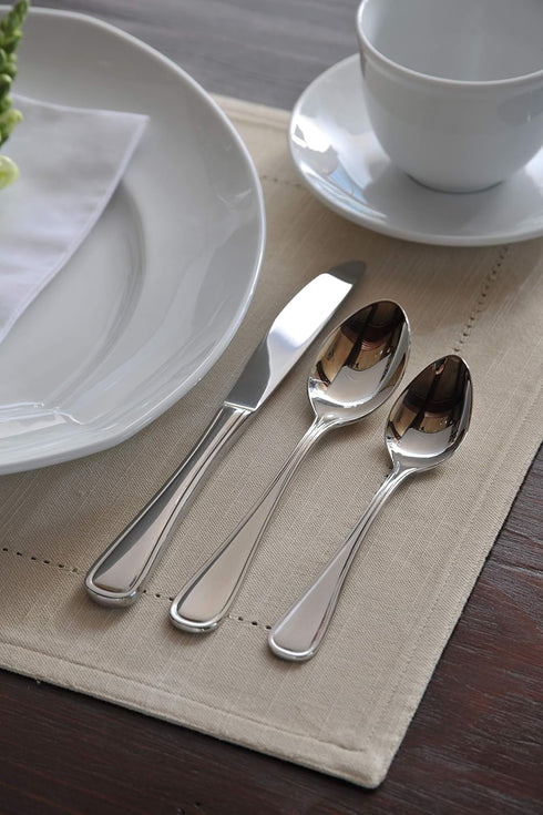 Oneida Foodservice New Rim Teaspoons, 18/10 Stainless Steel, Set of 12