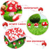 MGZTTHW 60pcs 0.7" 0.5" 0.4" Mini Resin Mushrooms for Crafts Tiny Fairy Garden Decor Little Fake Mushroom Miniatures