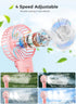 JZCreater Mini Handheld Fan, Portable 15H Cooling Fan, Quiet 4 Speed USB Rechargeable Desk Fan for Travel, Outdoor, Home