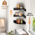 3 Pack) Fun Memories Corner Shelf Wall Mount, Wood Floating Corner Shelves, Corner Wall Shelf for Bedroom, Bathroom