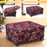 Ottoman Cover Rectangle Printed,Stretch Footstool Slipcover with Elastic Bottom,Soft Fabric Protector for Rectangular