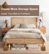 Lufia Wood Bed Risers 4 Inch, Premium Pine Furniture Risers, Sturdy and Stylish 4" Bed Lift for Sofa, Desk and More -