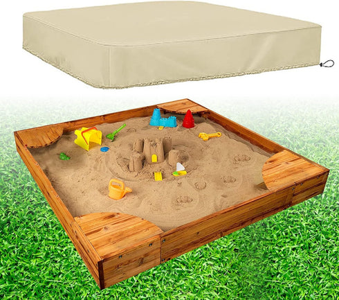 Hoypeyfiy Sandbox Sandpit Cover, Kids Sand Box Cover for Sand and Toys Protection,