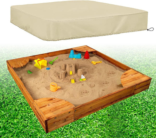 Hoypeyfiy Sandbox Sandpit Cover, Kids Sand Box Cover for Sand and Toys Protection,