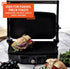 IMUSA Stainless Steel Electric Panini Press with Adjustable Temperature Settings, 1200W