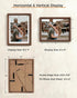 6x8 5x7 6x8 RICHFOCUS Picture Frame USA-Sourced Natural Walnut Solid Wood Photo Frame Handcrafted Rounded Corner Wooden
