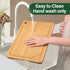 WILLKOMMEN Set 3, Set, Set Bamboo Cutting Board of Cutting Boards For Kitchen with Juice Groove, Bamboo Chopping Board