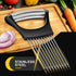 zokxoiy Premium Onion Slicer, Stainless Steel Onion Holder for Slicing, Kiwifruit, Tomatoes, Avocados, Eggs, Lemon