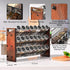 Spice Rack Organizer for Cabinet, Wooden Spice Jar Organizer with 24 Empty Jars and 180 Spice Labels for Kitchen
