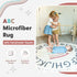 4ft 47 inch ABC Lovely Boho Rainbow Rug - Toddlers & Baby Playroom Rug, Round Classroom Carpet, Ultra Soft & Non Slip
