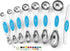 Spring Chef Stainless Steel Magnetic Measuring Spoons Set of 8 with Leveler, Nesting Teaspoon & Tablespoon for Baking &