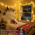 JMEXSUSS Globe String Lights Indoor, Color Changing Christmas Lights Plug in, Warm White & Multicolor String Light