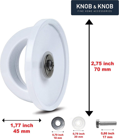 Universal Pot Lid White Knob, Compatible with Crockpot Lids, Heat Resistant Pot Knob for Glass, Steel Lids, Easy Grip