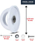 Universal Pot Lid White Knob, Compatible with Crockpot Lids, Heat Resistant Pot Knob for Glass, Steel Lids, Easy Grip