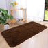 Chicrug 2x4 Feet Soft Plush Fluffy Runner Rug for Bedroom Living Room, Non-Shedding Shag Carpet, Coffee