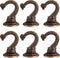 Hotop 6 Pieces Swag Ceiling Hooks, Heavy Duty Hanging Plants Toggle Hooks for Indoor Outdoor Installation