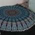 Popular Handicrafts Kp834 Large Hippie Mandala Floor Pillow Cover, 32" Blue Turquoise Round Bohemian Yoga Decor