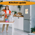 Kitchen Conversion Chart Magnet, 7.95x5.94 inch Measurements Chart for Weight Liquid Temperature, Cute Kitchen Accessory