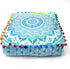 16" CRAFT KALA Green Ombre Large Hippie Mandala Meditation Floor Ottoman Pillow Cushion Pouf Cover Square Poufs