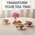Set 6, 8 oz, Sets, BTaT- Tea Cups and Saucers, of Floral Design, Porcelain Tea Cup Dishwasher Safe