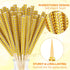 ZHBDMGK 26Pcs 26Pcs 22Yd Bling Sticks for Candy Apples, Caramel Apple Wooden Pointed Skewers with Glass Bag and Glitter