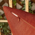 Woaboy Set of 2 Burnt Orange Outdoor Waterproof Throw Pillow Covers, Decorative Farmhouse Cushion Cases, 18x18 Inch