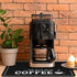 Queekay Coffee Bar Mat 24" x 16", Absorbent Dish Drying Mat for Countertop, Coffee Pot Accessories