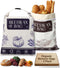 2 Pack Organic Beeswax Bread Bags for Bread & Sourdough, XL Organic