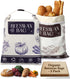 2 Pack Organic Beeswax Bread Bags for Bread & Sourdough, XL Organic