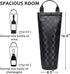 Tirrinia Single Wine Gift Tote Bag, Insulated Padded Thermal Wine Bottle Carrying Cooler for Travel, Picnic, Black
