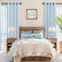 Grommet 108 inches 2 Set 108 inch Linen Curtains Long Panels for Living Room Sliding Glass Door Back Tab Pocket Semi