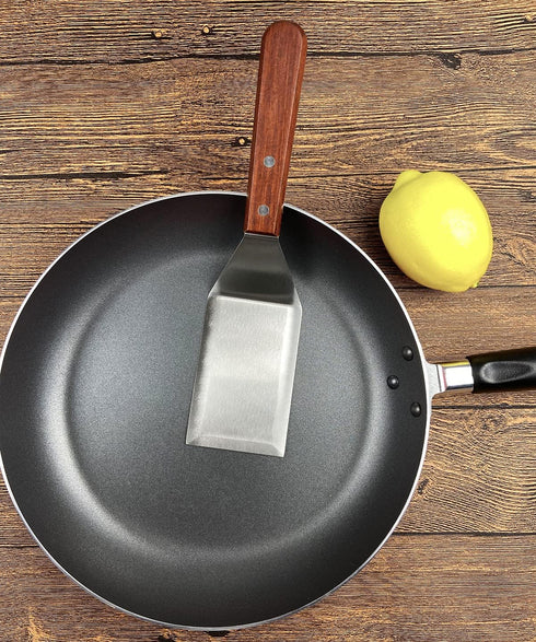 Metal Spatula for Cast Iron Skillet, Stainless Steel Grill Spatula, Burger, Fish Turner, Griddle Spatula for Cooking BBQ