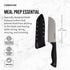 Farberware Edgekeeper 5-Inch Santoku Knife, Self-Sharpening High Carbon-Stainless Steel Kitchen Knife, Black